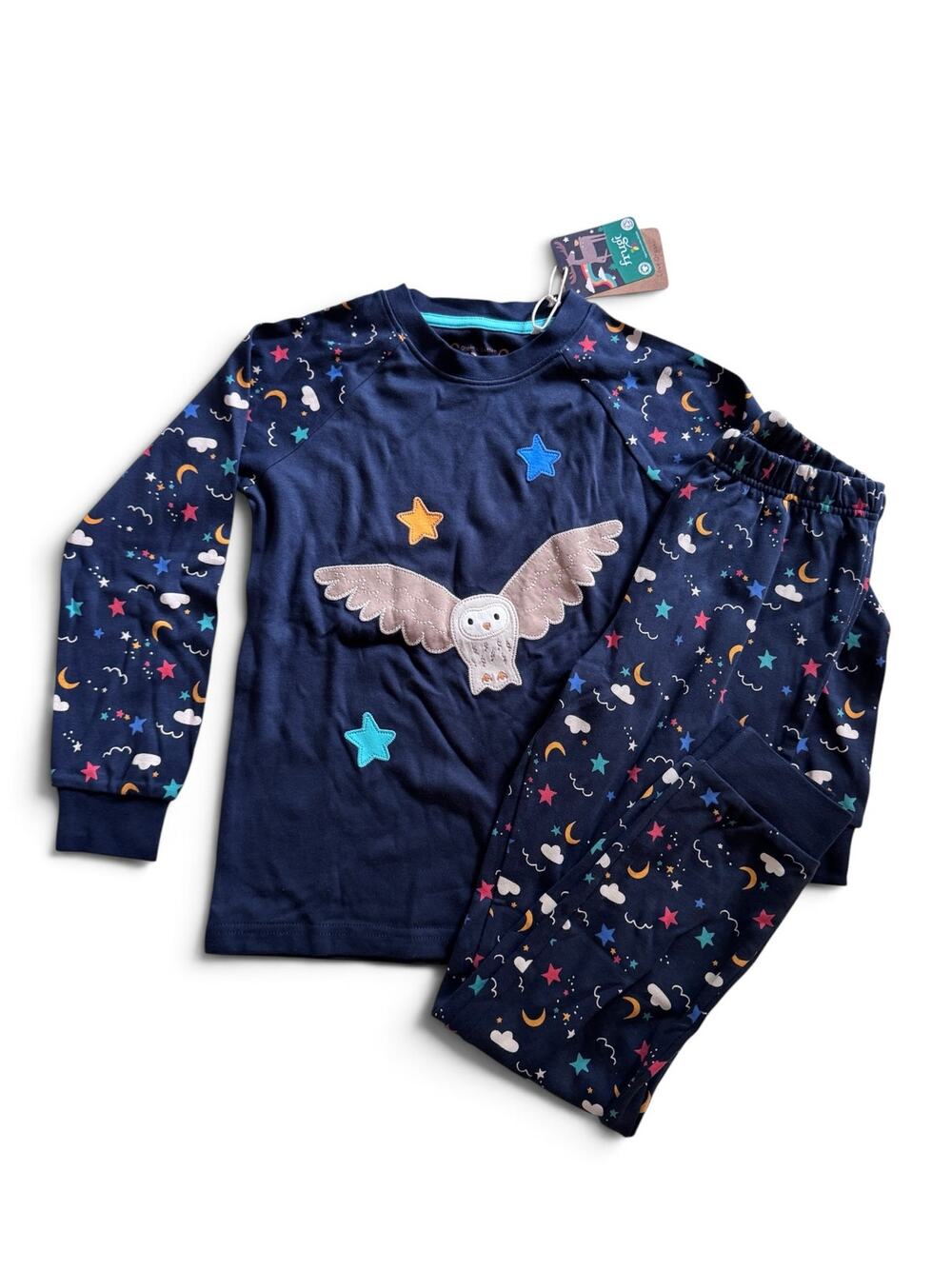 NWT Frugi organic moonlight stars/owl  pajamas
